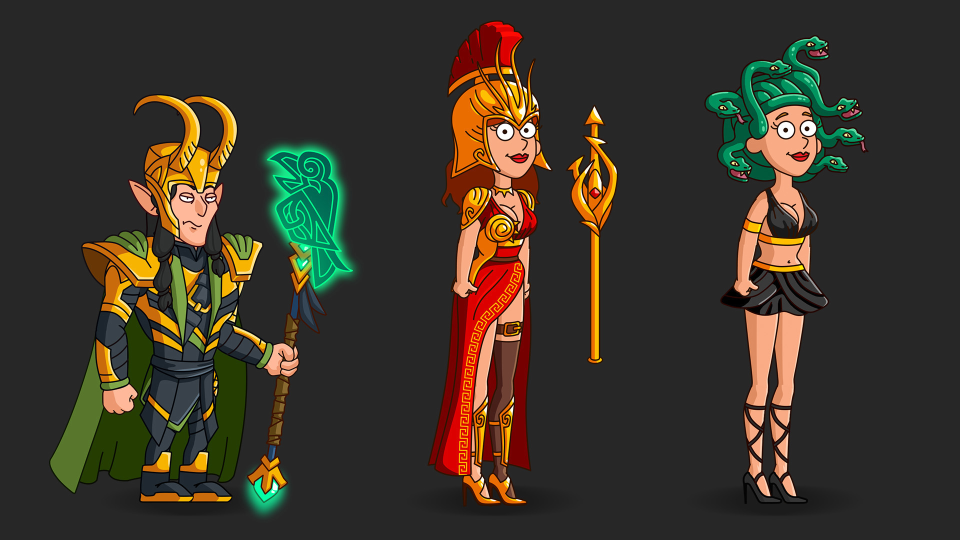 Character design кастомных персонажей для Hustle Castle