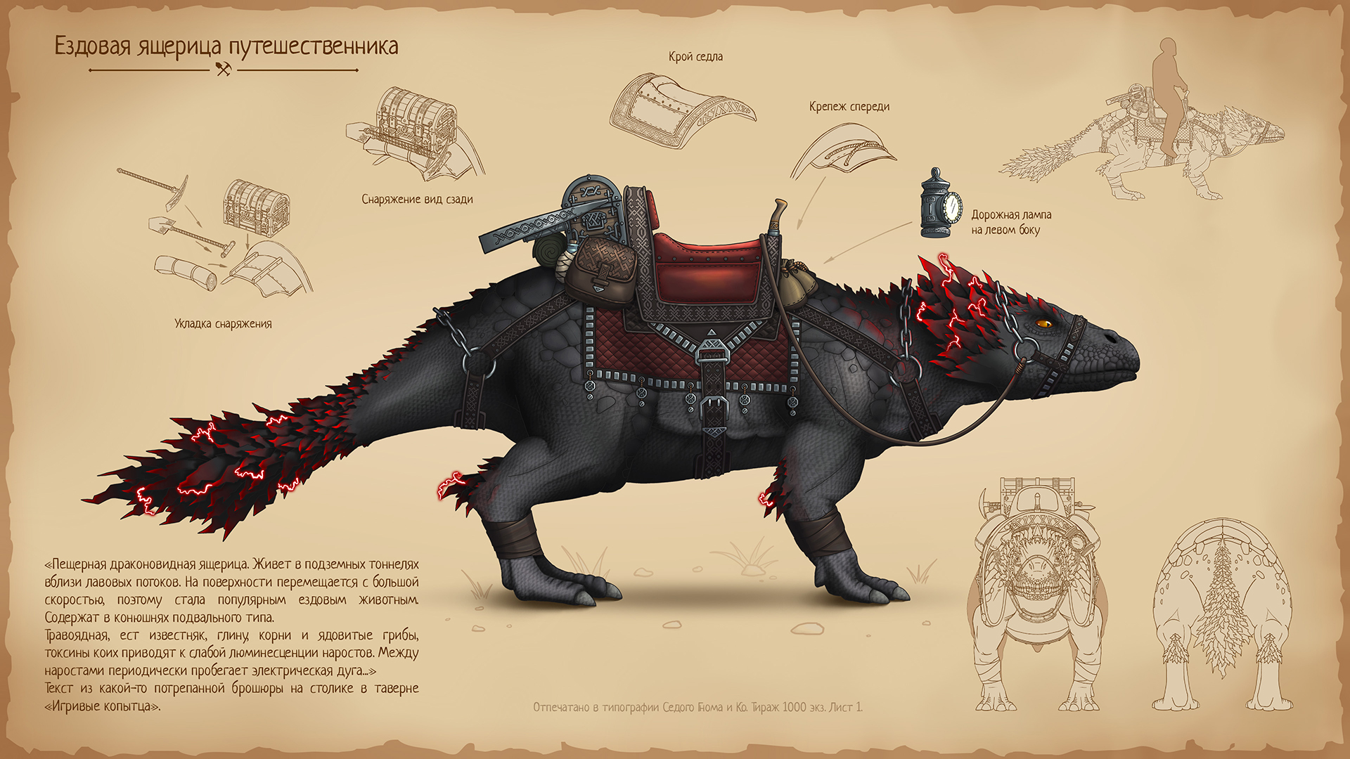 Фанатский concept art ездового маунта для TESO